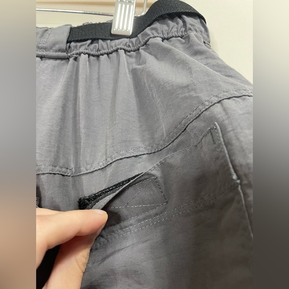 5 for 35$ Vintage Champion Dark Grey Metallic Buckle Closure Elastic shorts - Picture 6 of 7